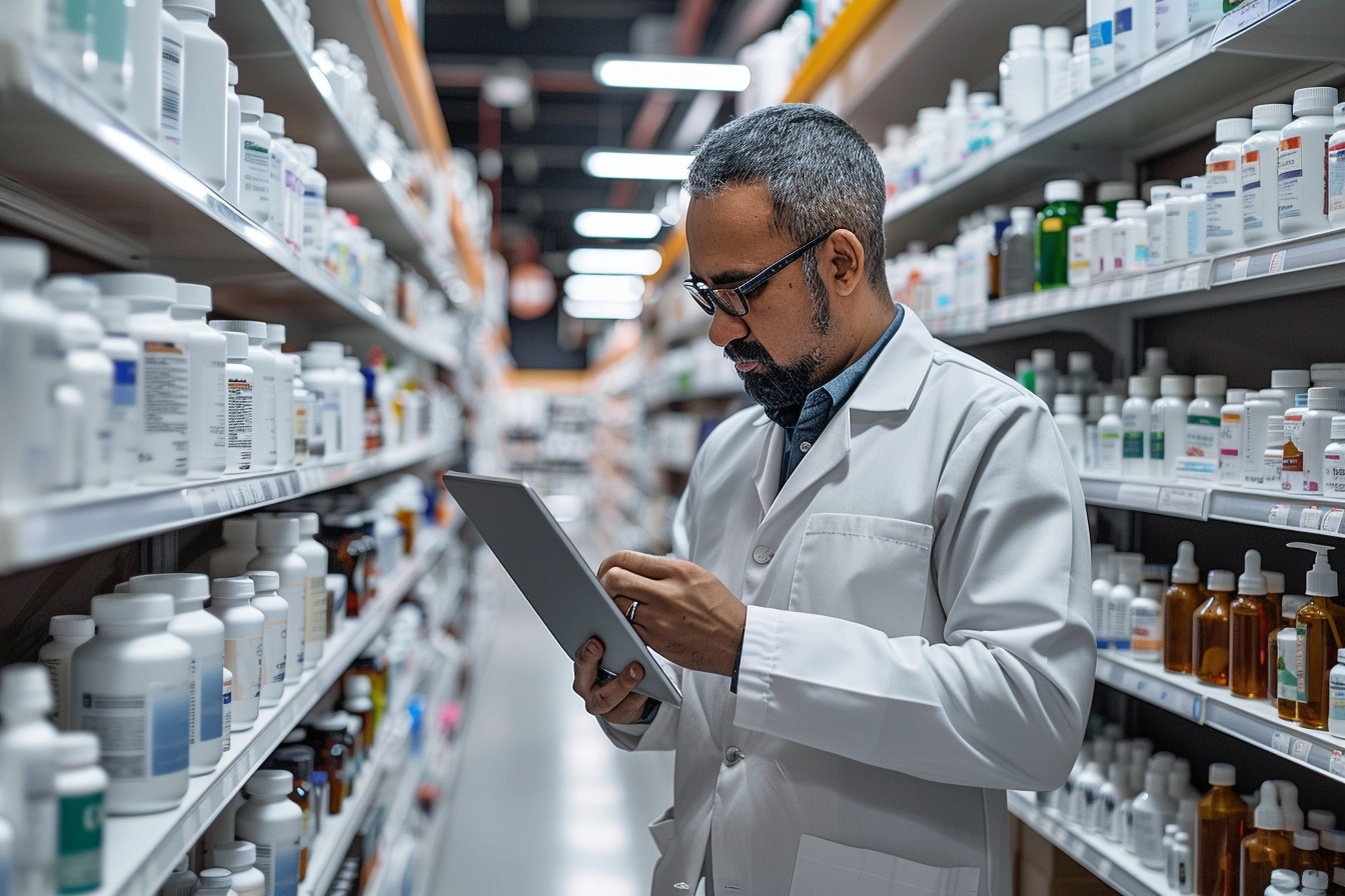 Comment sont contrôlés les stocks de médicaments dans une pharmacie ?
